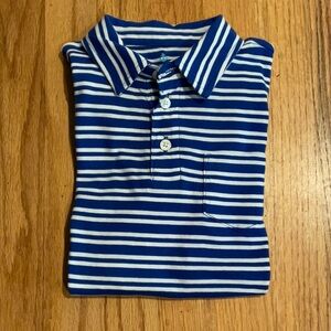 Crewcuts Boy’s Royal Bllue/White Striped  POLO T-Shirt 100% Cotton Size M (8/9)